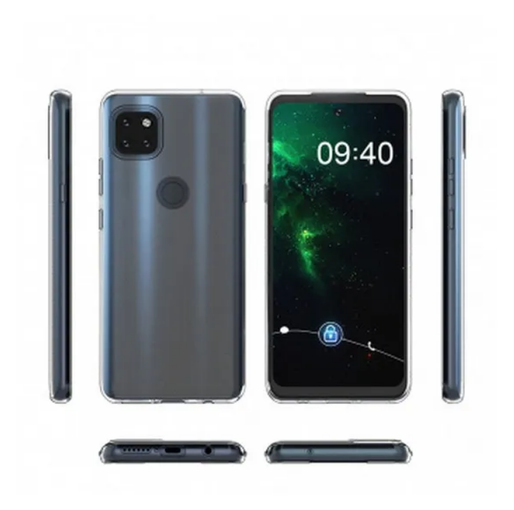 Накладка для Motorola Moto G9 Power силіконова (прозора)-0